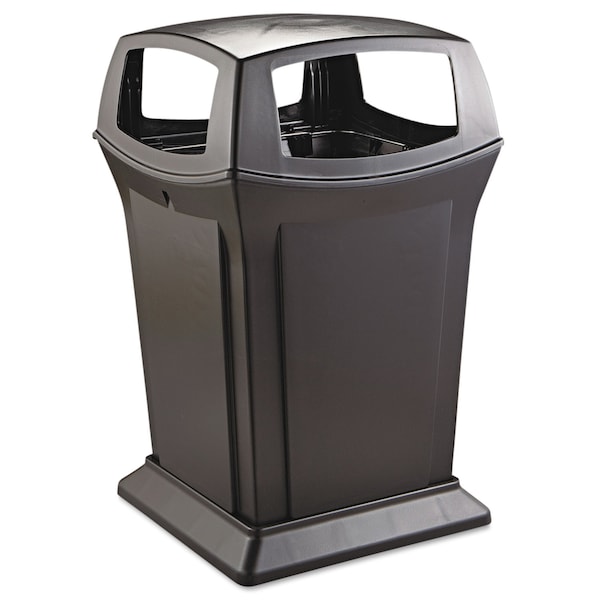 Rubbermaid Commercial Ranger Fire-Safe Waste Container, 45 gal, Structural Foam, Black FG917388BLA - main